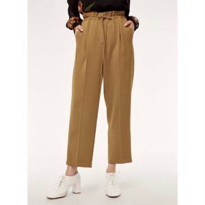 Wilfred Aritzia Kari Paperbag Drawstring Trouser Pants Tan Size XXS